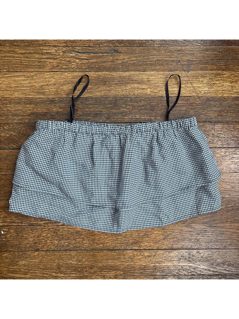 Club Monaco Women's Blue and Black Blous